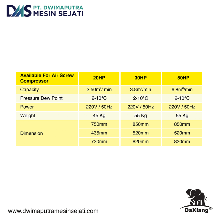 KOMPRESOR SCREW DAXIANG