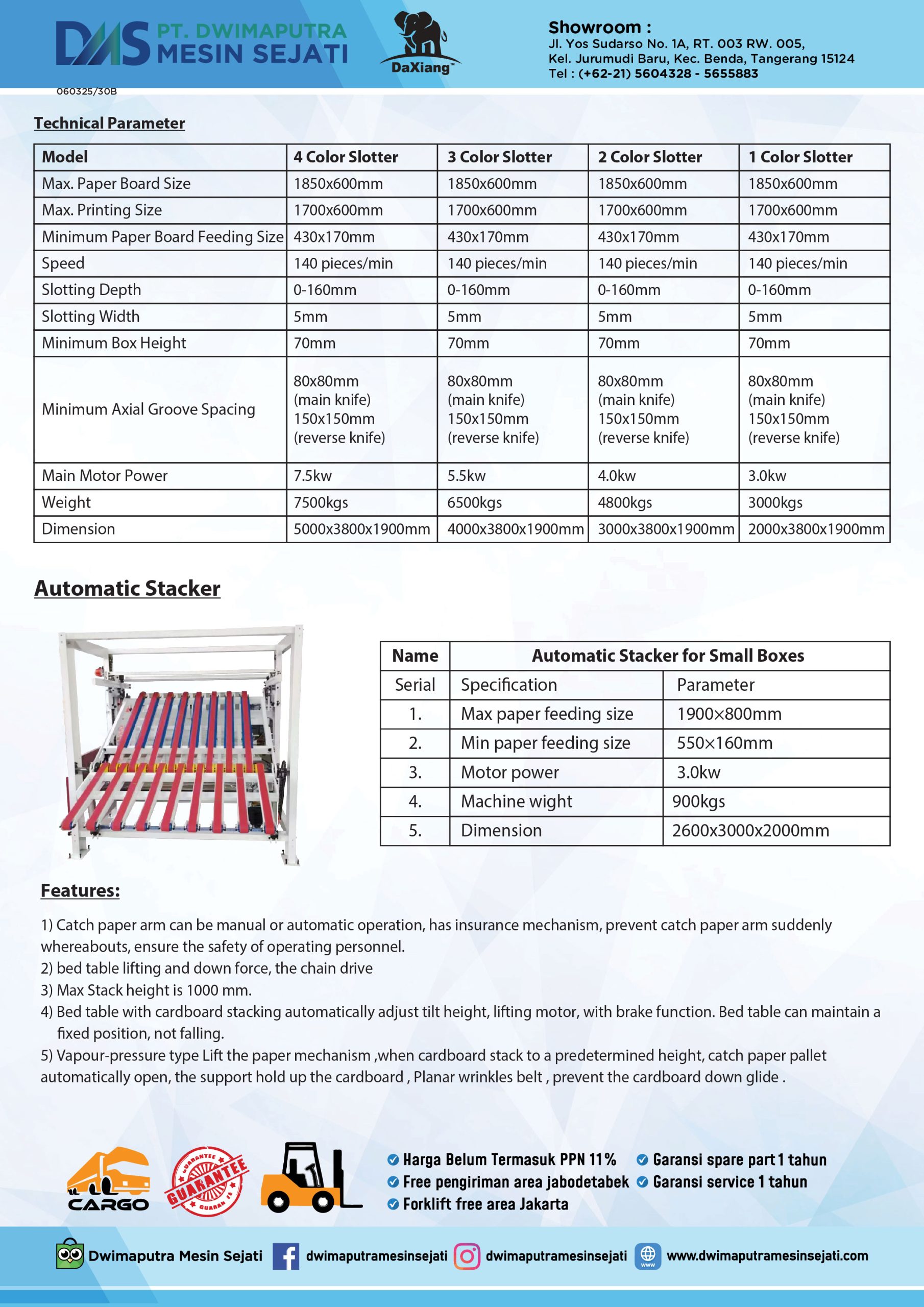 MINI AUTO PRINTING SLOTTER + STACKER 1850x600mm - Image 3