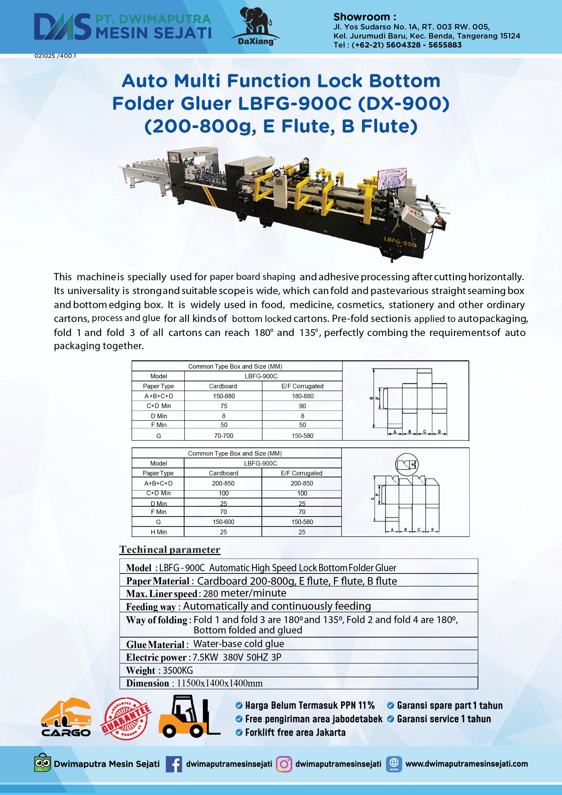 AUTOMATIC HIGH SPEED LOCK BOTTOM OR 4/6 CORNER FOLDER GLUER (YDM PRO) - Image 3