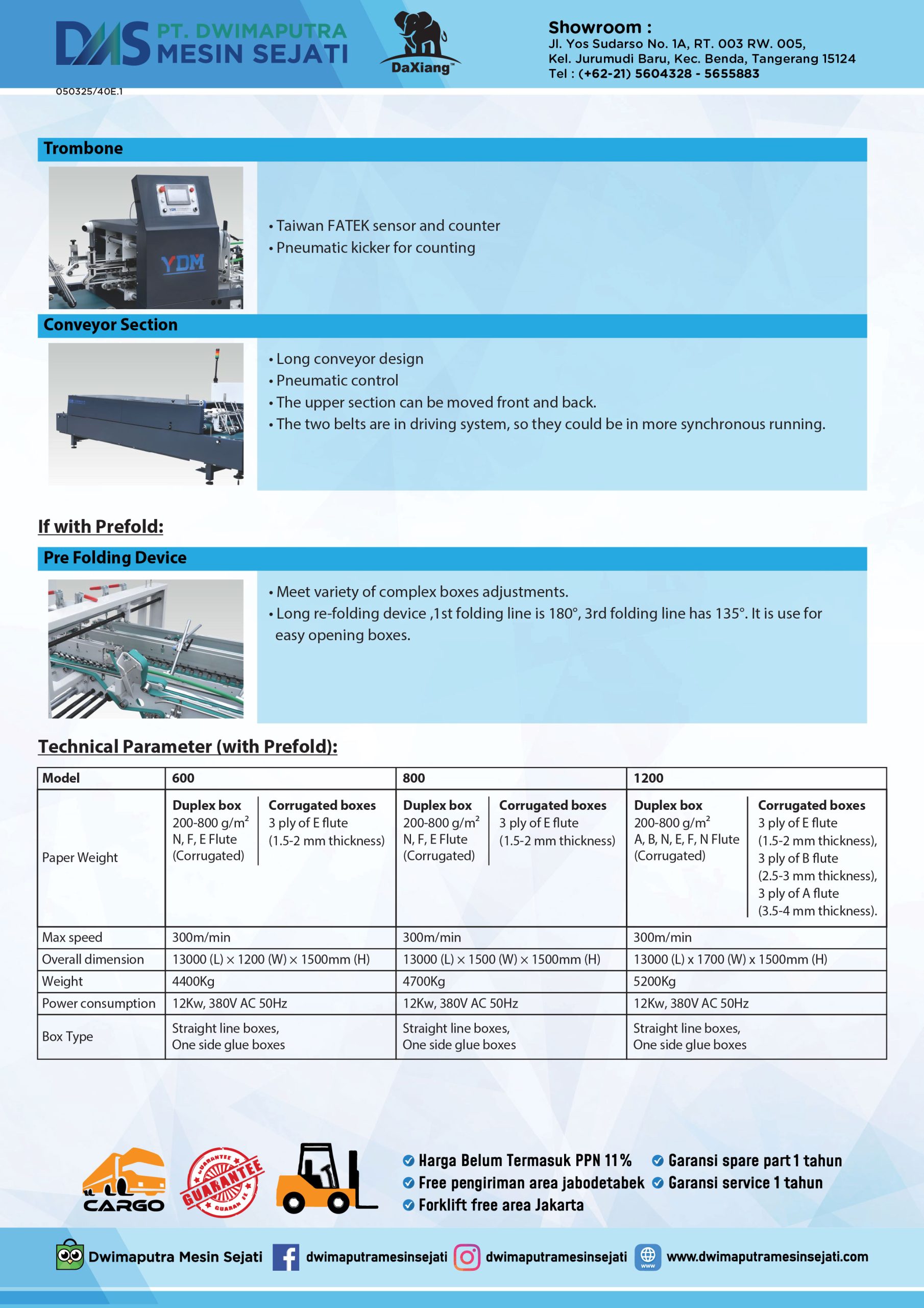 AUTOMATIC STRAIGHT LINE FOLDER GLUER (YDM BRAND) - Image 6