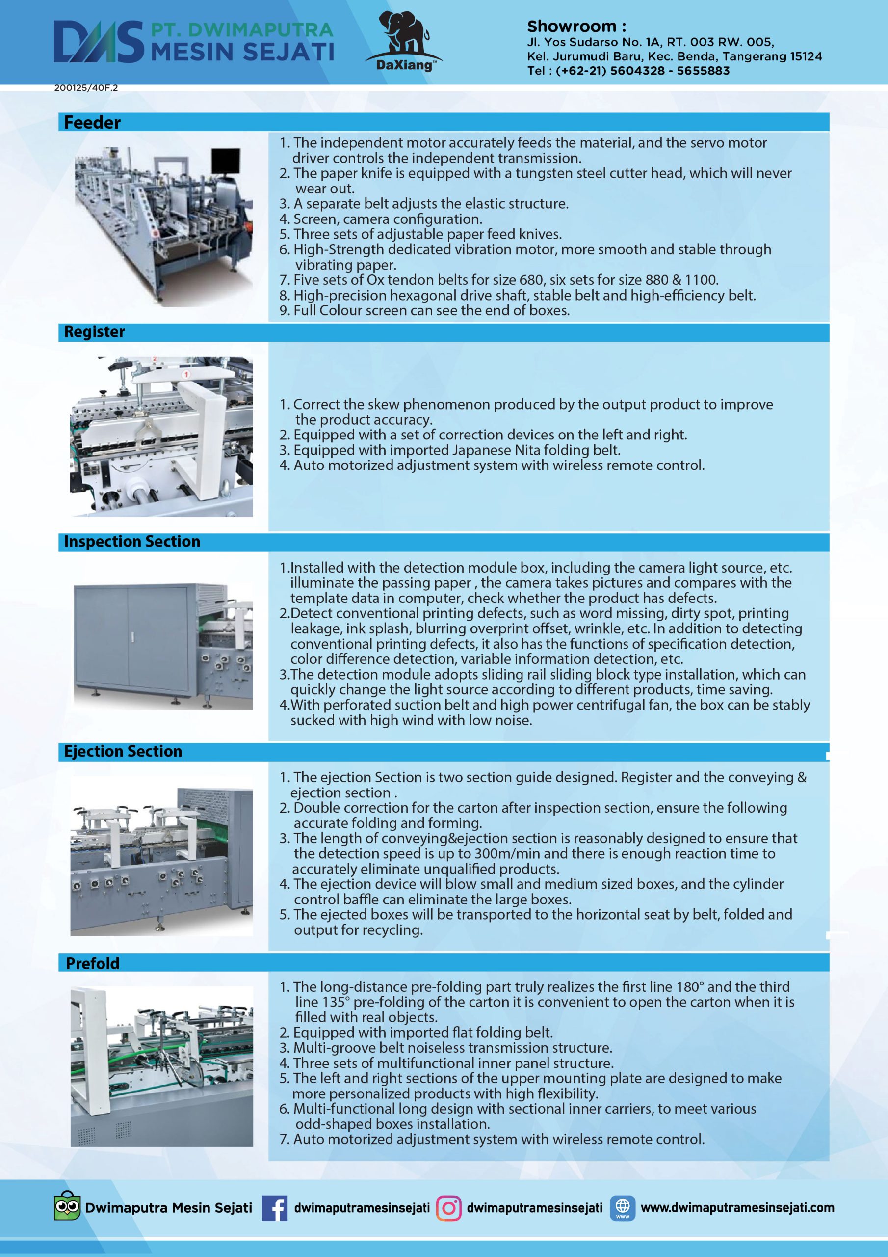AUTOMATIC HIGH SPEED LOCK BOTTOM OR 4/6 CORNER FOLDER GLUER WITH INSPECTION (YDM PRO) - Image 3
