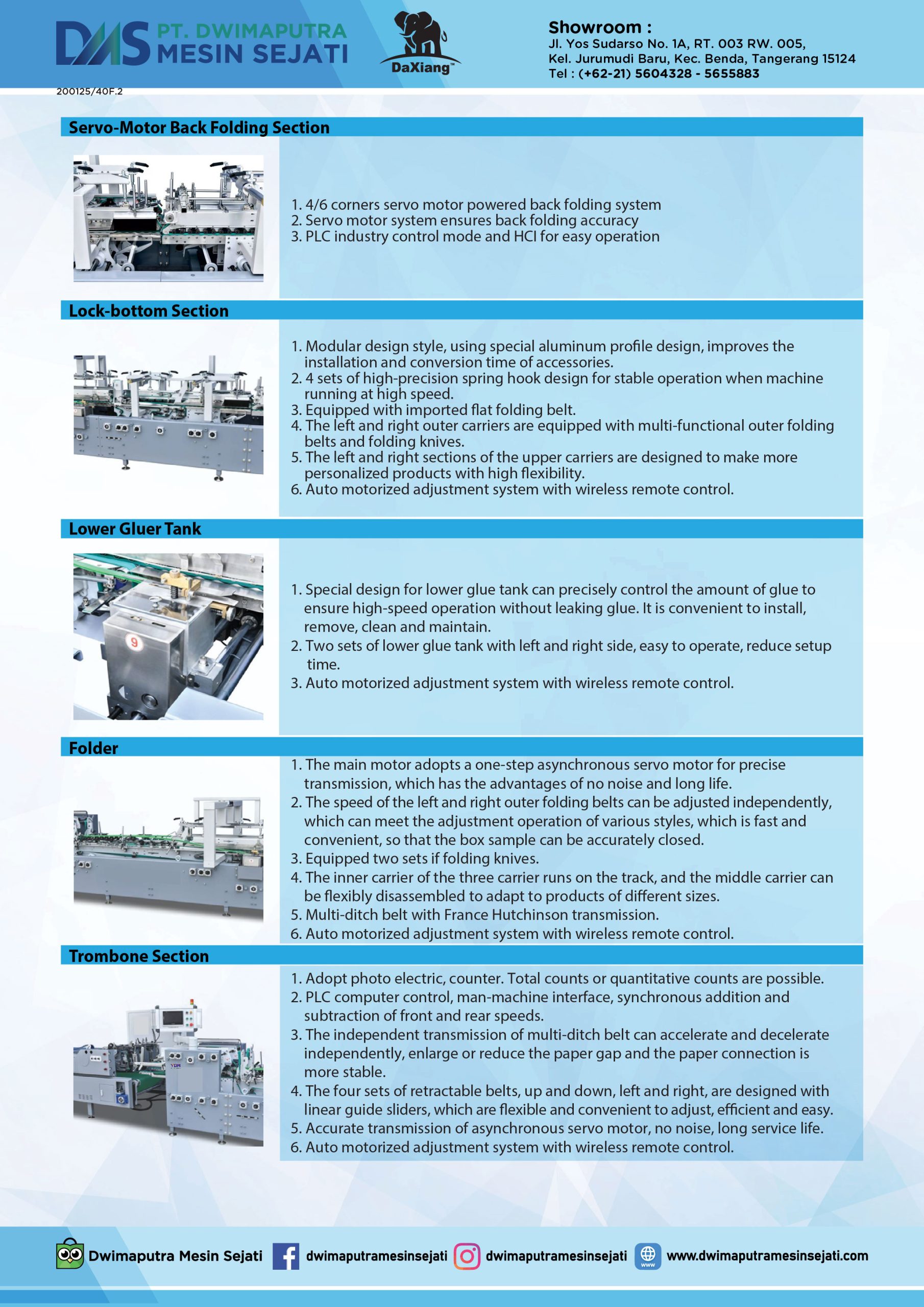 AUTOMATIC HIGH SPEED LOCK BOTTOM OR 4/6 CORNER FOLDER GLUER WITH INSPECTION (YDM PRO) - Image 4