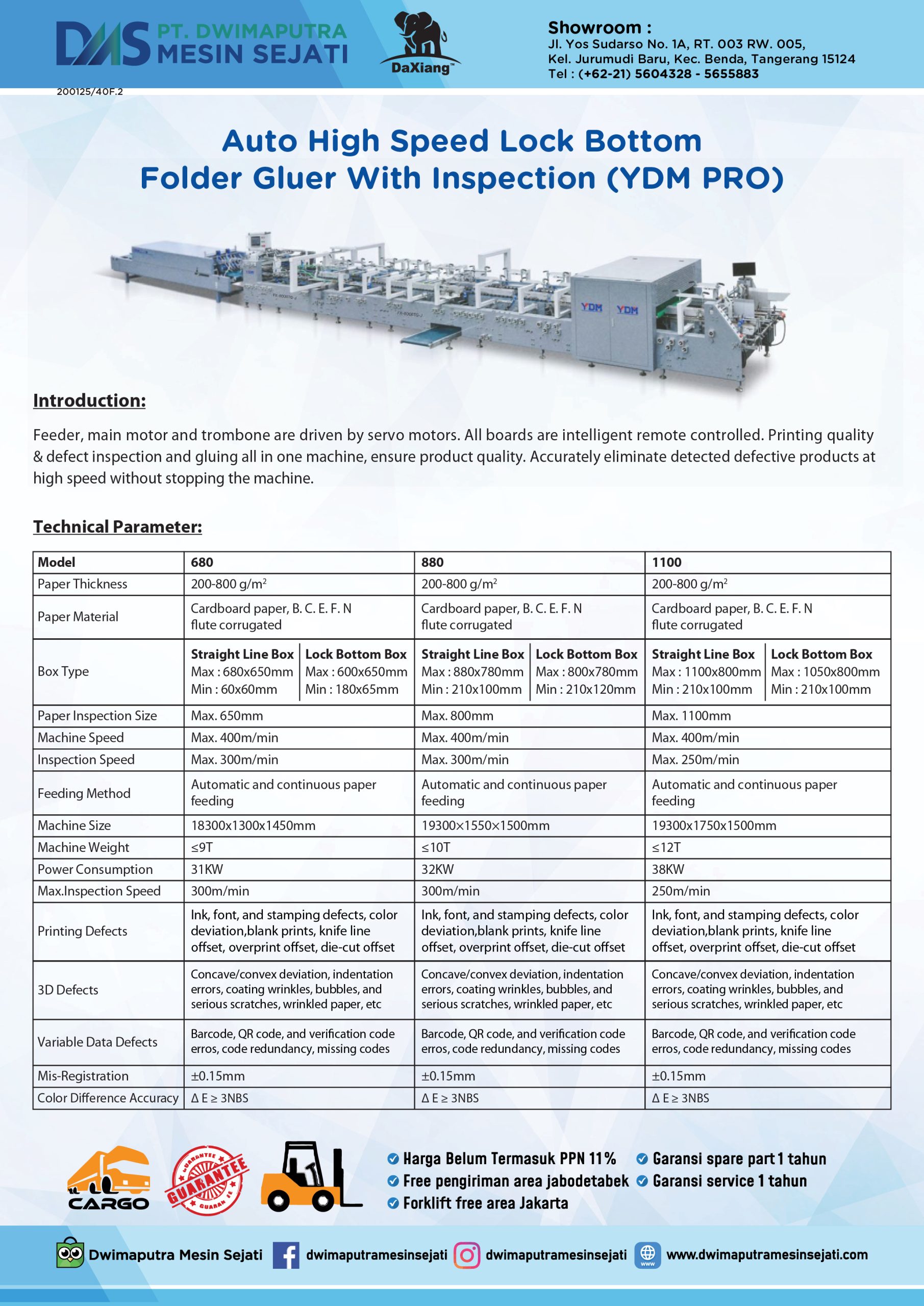 AUTOMATIC HIGH SPEED LOCK BOTTOM OR 4/6 CORNER FOLDER GLUER WITH INSPECTION (YDM PRO) - Image 7