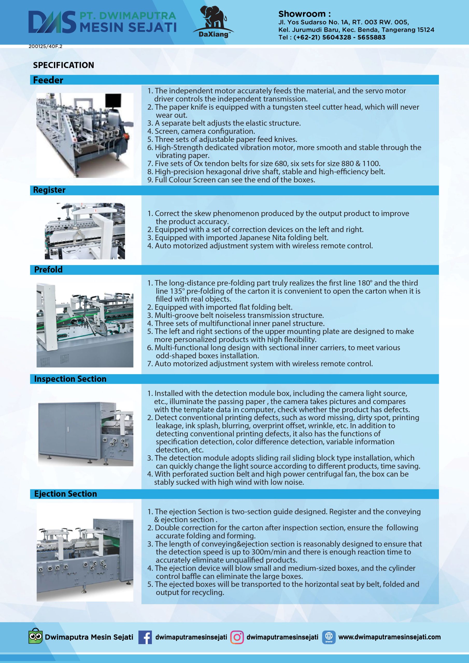 AUTOMATIC HIGH SPEED LOCK BOTTOM OR 4/6 CORNER FOLDER GLUER WITH INSPECTION (YDM PRO) - Image 8