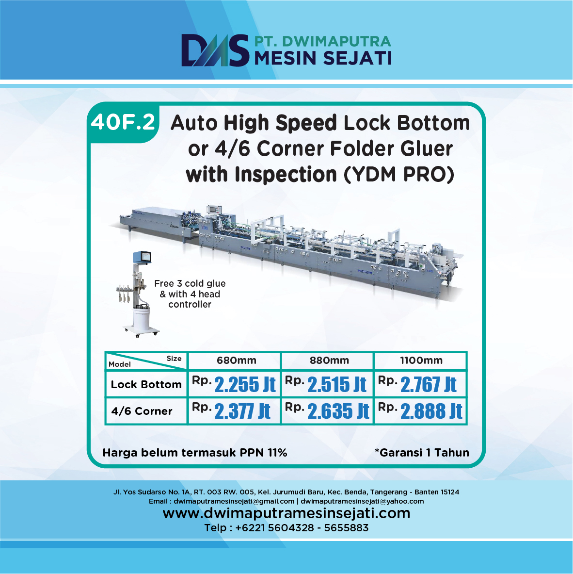 AUTOMATIC HIGH SPEED LOCK BOTTOM OR 4/6 CORNER FOLDER GLUER WITH INSPECTION (YDM PRO) - Image 12