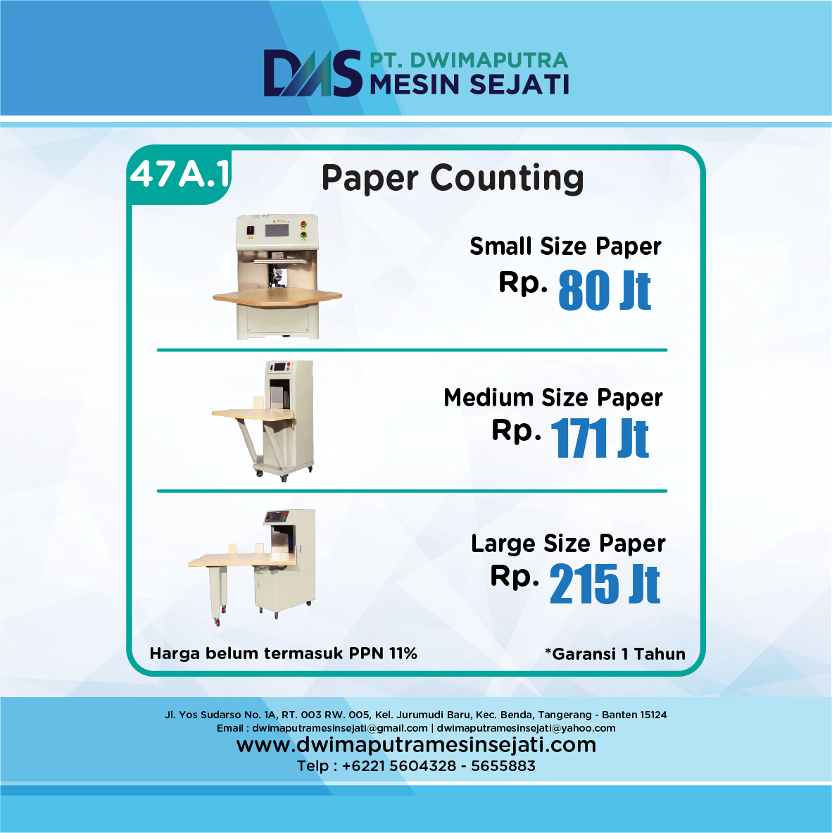 PAPER COUNTING (SMALL SIZE PAPER/MEDIUM SIZE PAPER/LARGE SIZE PAPER) - Image 8