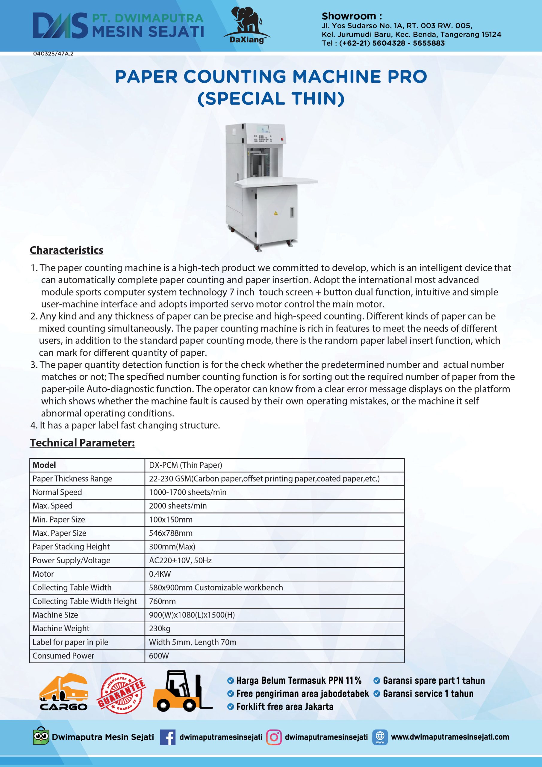 PAPER COUNTING MACHINE PRO (SPECIAL THIN/SPECIAL THICK) - Image 6