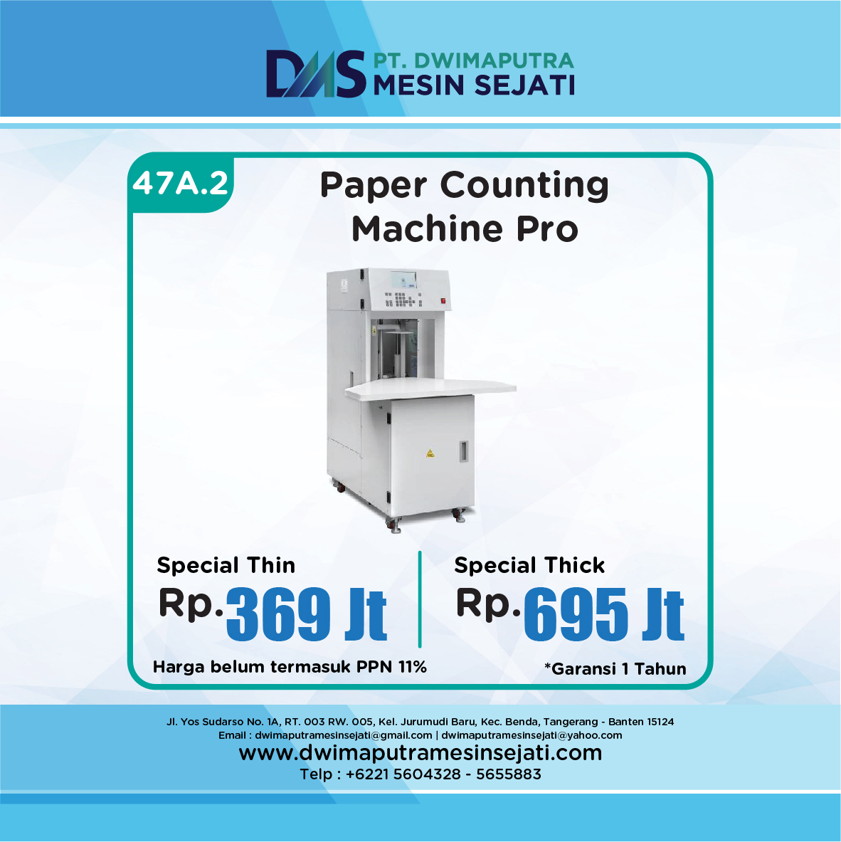 PAPER COUNTING MACHINE PRO (SPECIAL THIN/SPECIAL THICK) - Image 7
