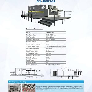 AUTOMATIC DIE CUTTING (BIG SIZE WITH STRIPPING) DX-165120S