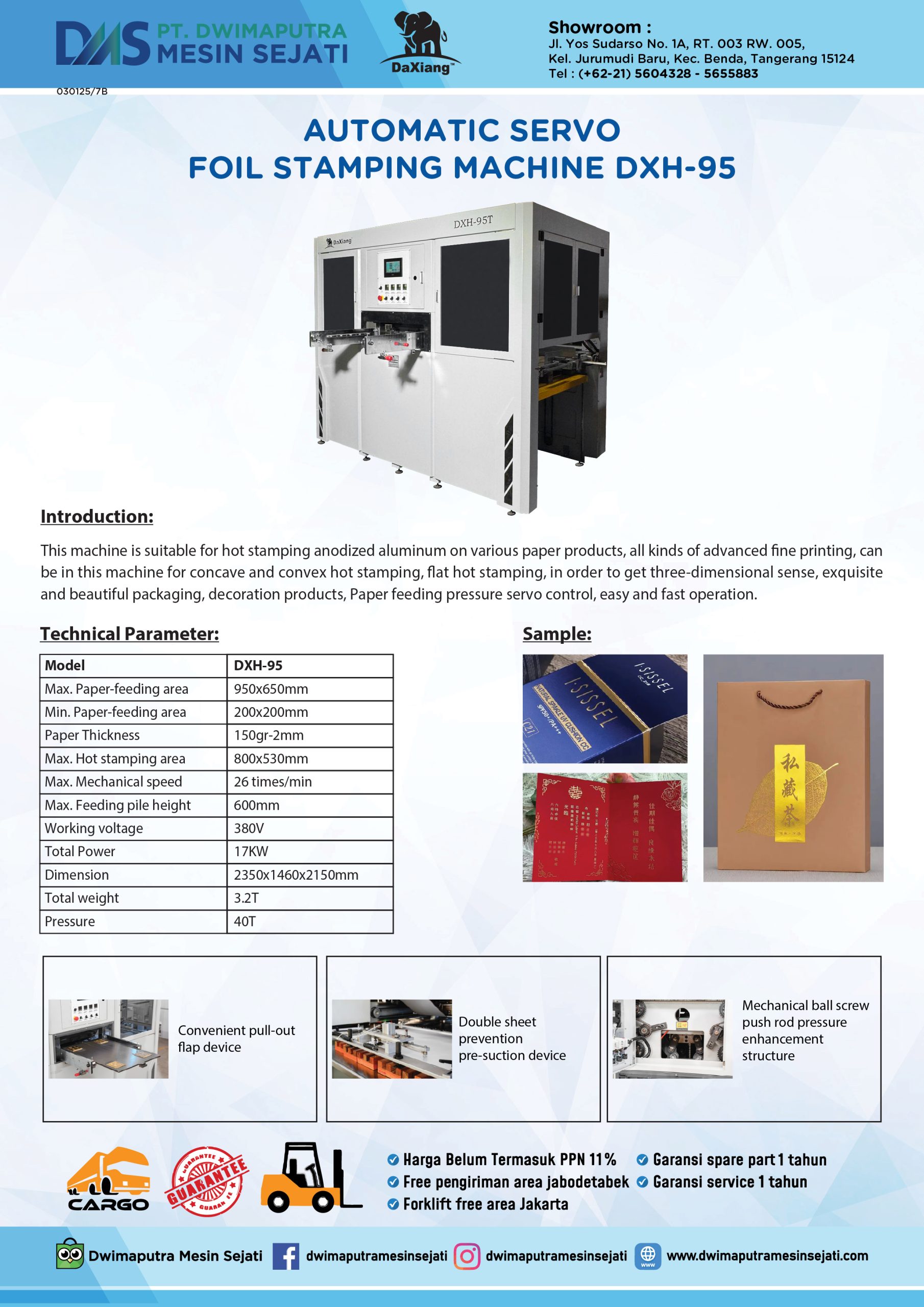 AUTOMATIC SERVO FOIL STAMPING DXH-95 - Image 3