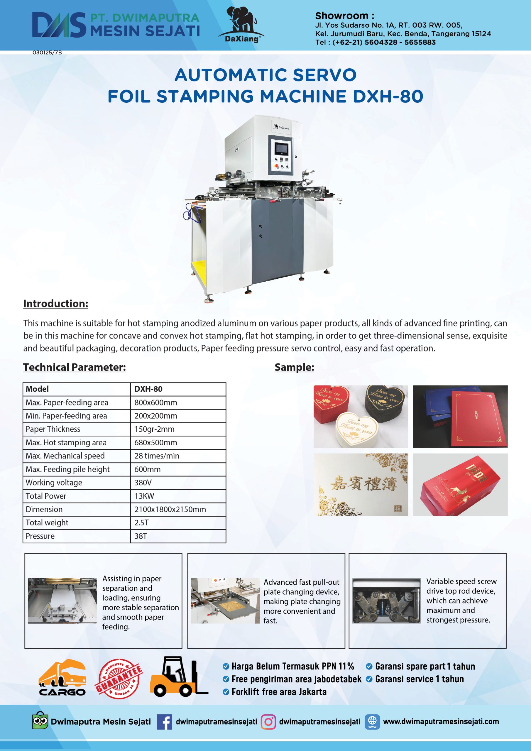 AUTOMATIC SERVO FOIL STAMPING DXH-95 - Image 4