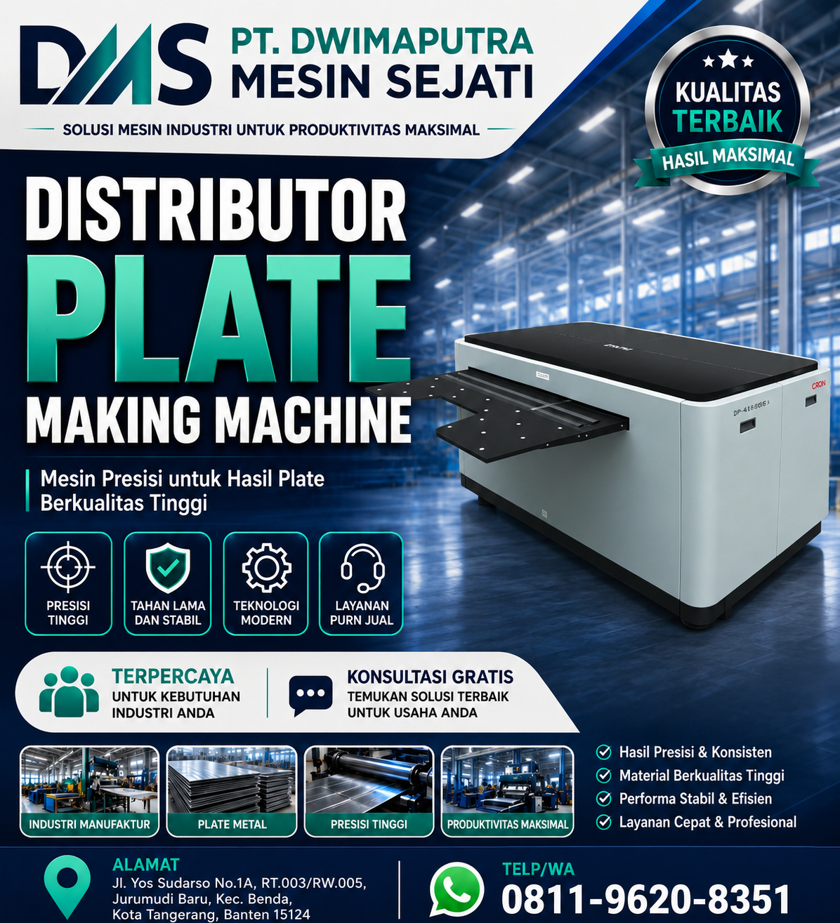 Distributor Plate Making Machine