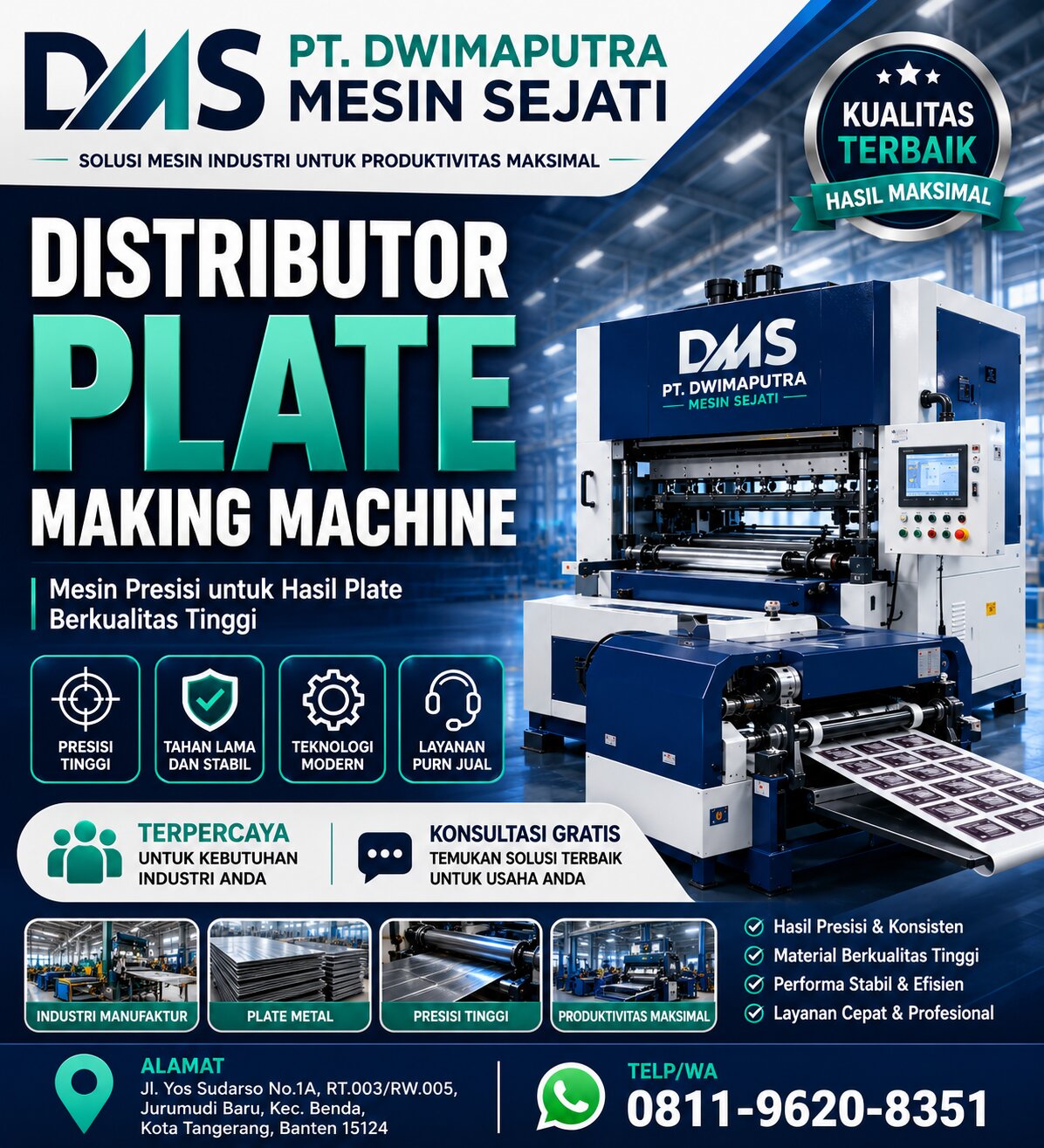 Distributor Plate Making Machine