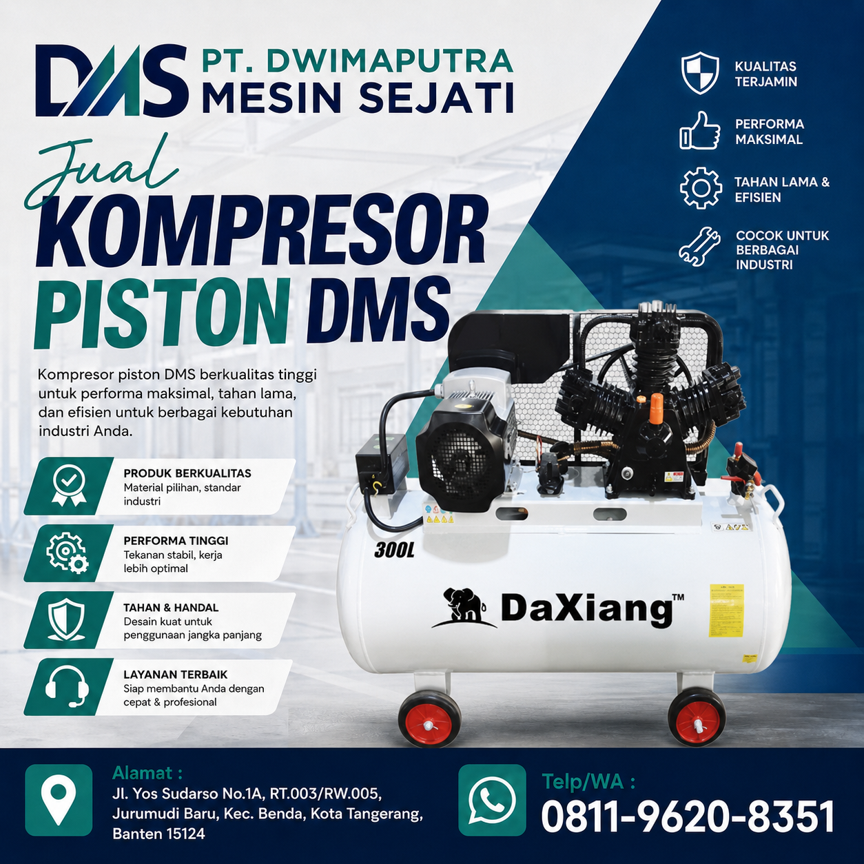 Jual Kompresor Piston DMS 