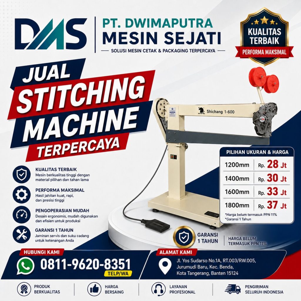 Jual Stitching Machine Terpercaya