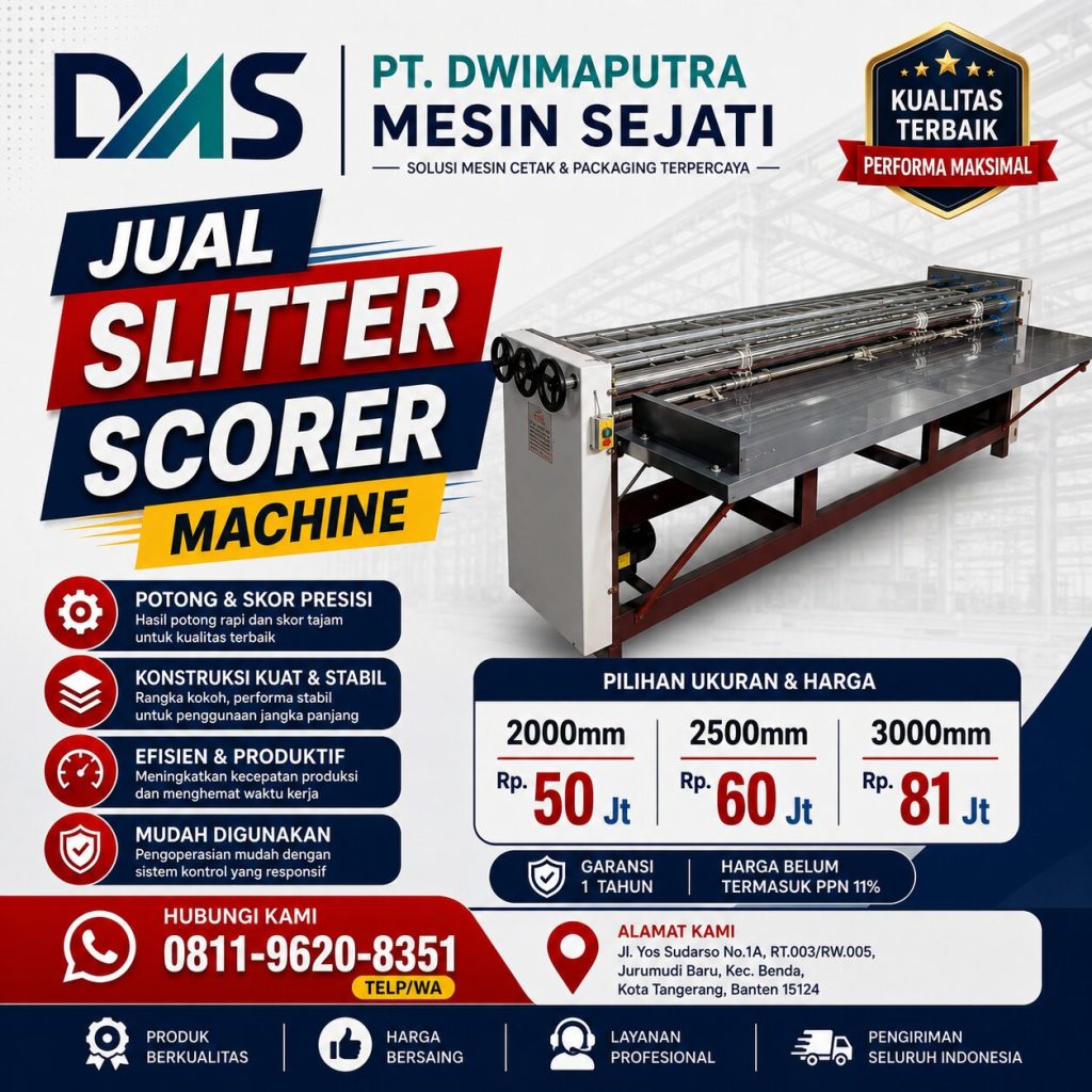 Jual Slitter Scorer Machine