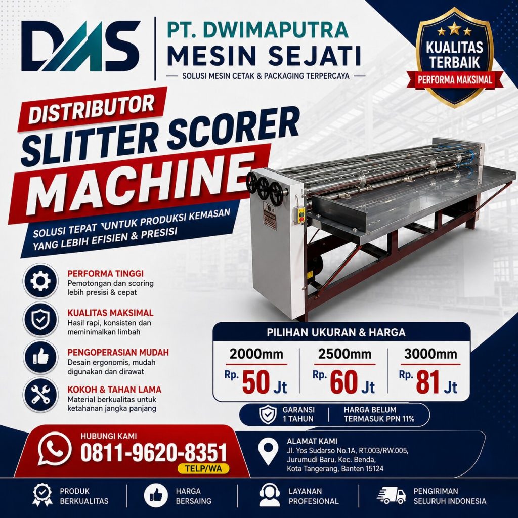 Distributor Slitter Scorer Machine