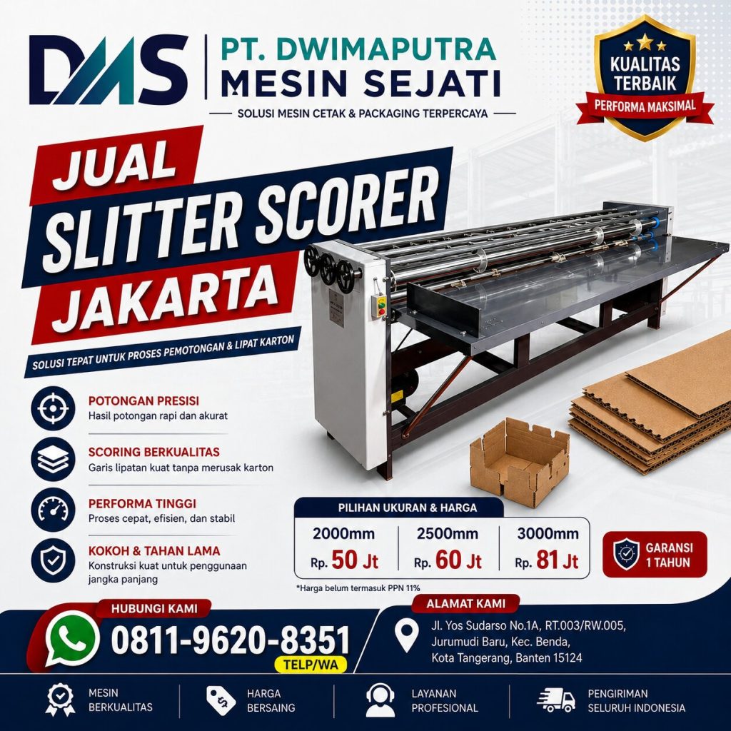 Jual Slitter Scorer Jakarta