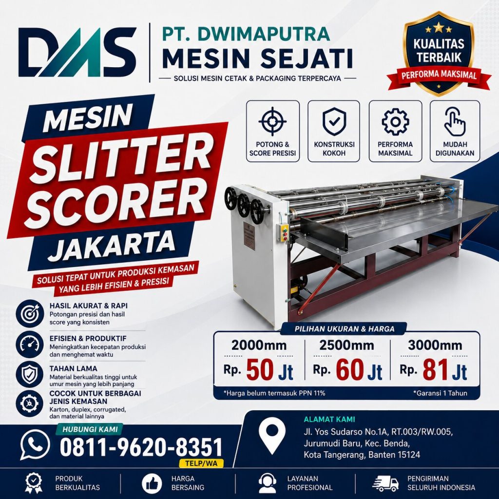 Mesin Slitter Scorer Jakarta