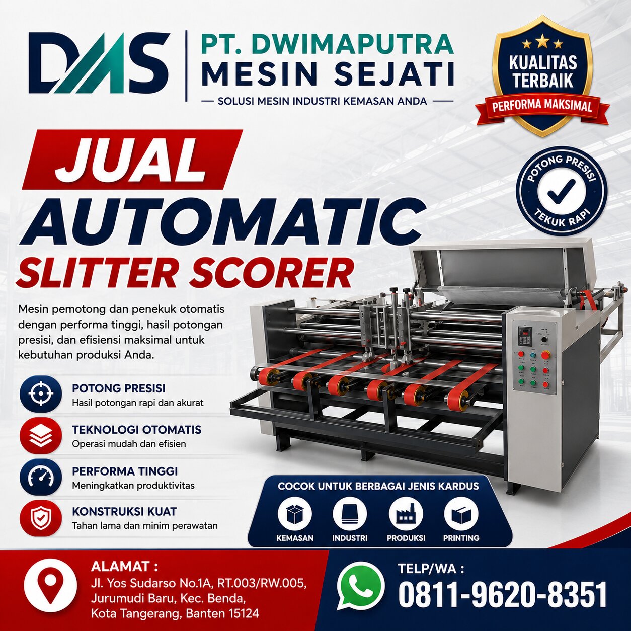 Jual Automatic Slitter Scorer