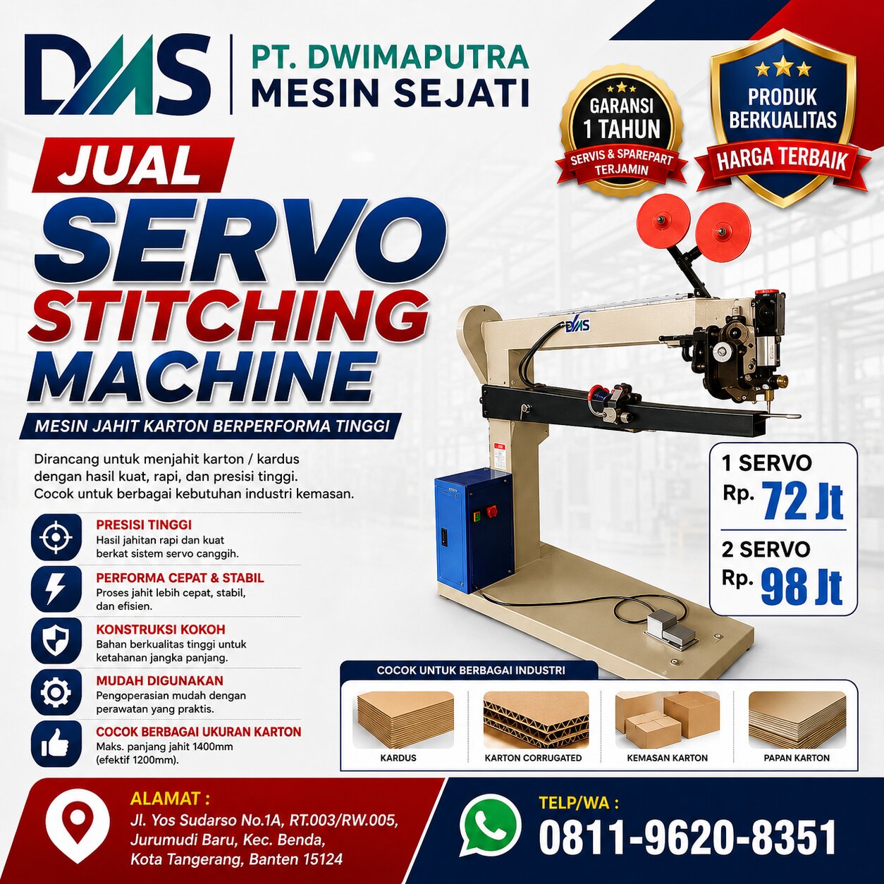 Jual Servo Stitching Machine