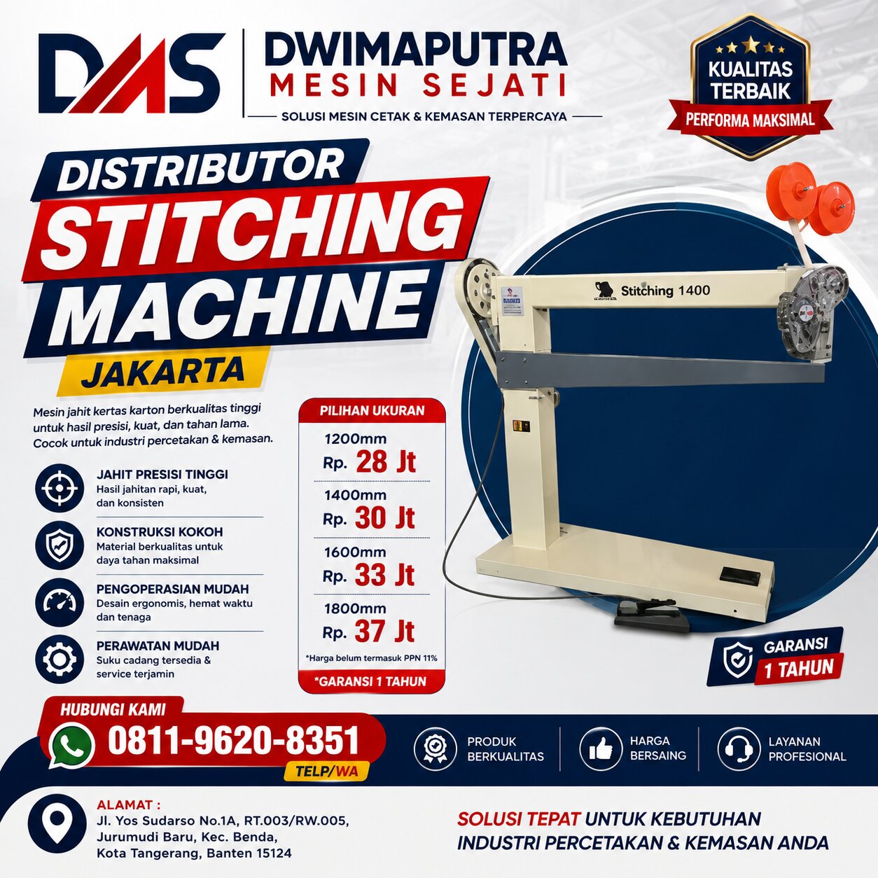 Distributor Stitching Machine Jakarta