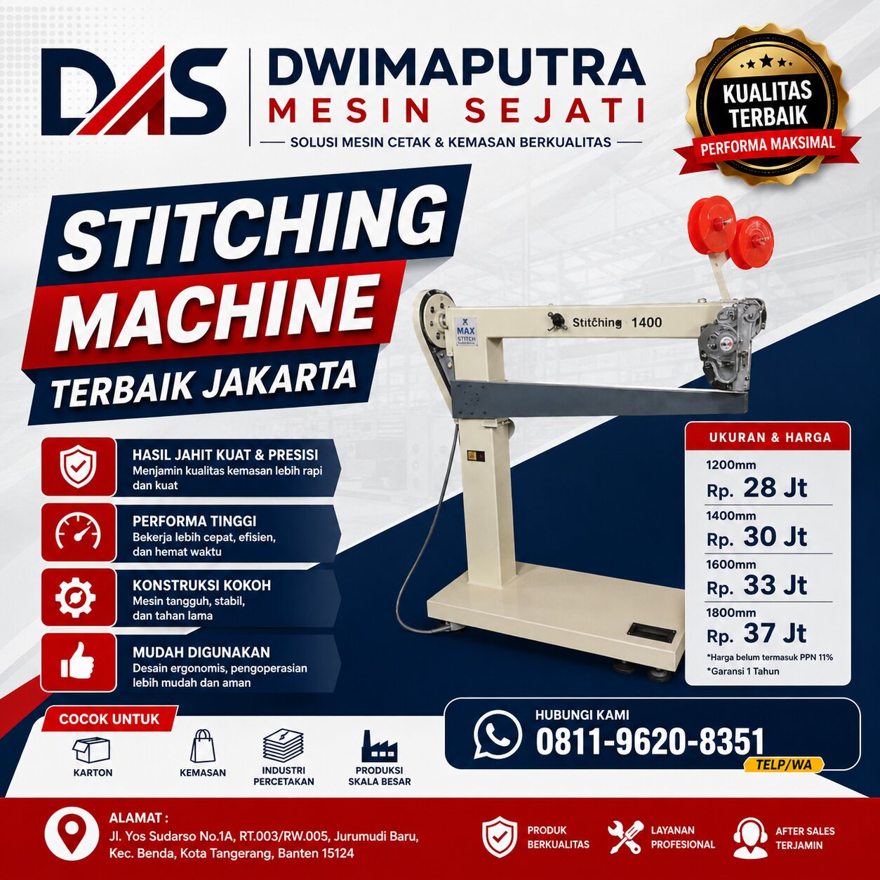 Stitching Machine Terbaik Jakarta