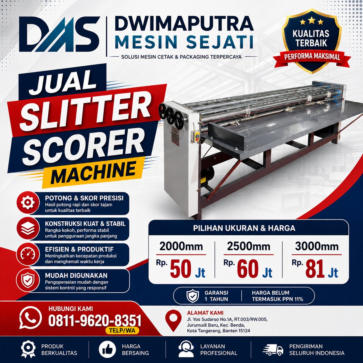 Jual Slitter Scorer Machine