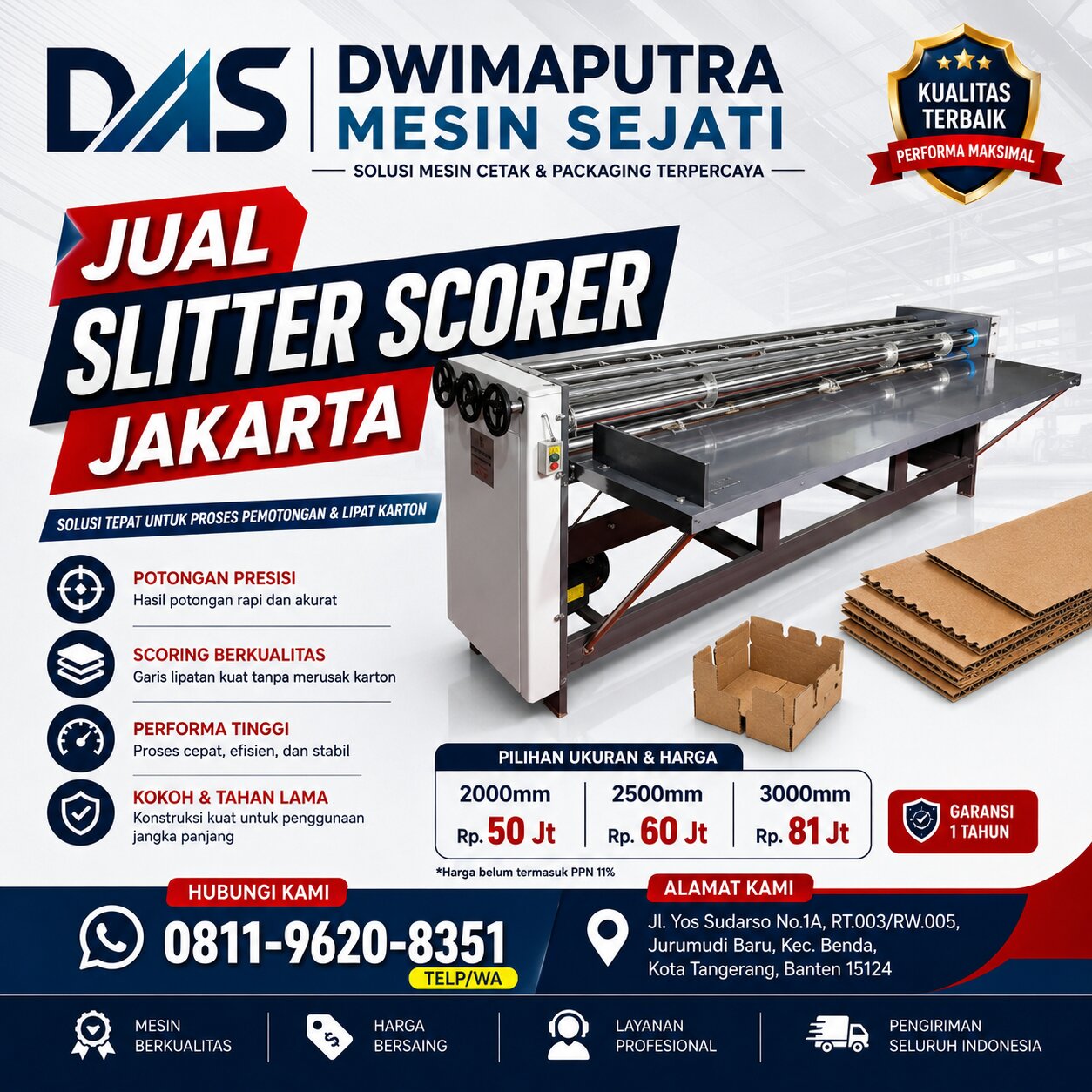 Jual Slitter Scorer Jakarta