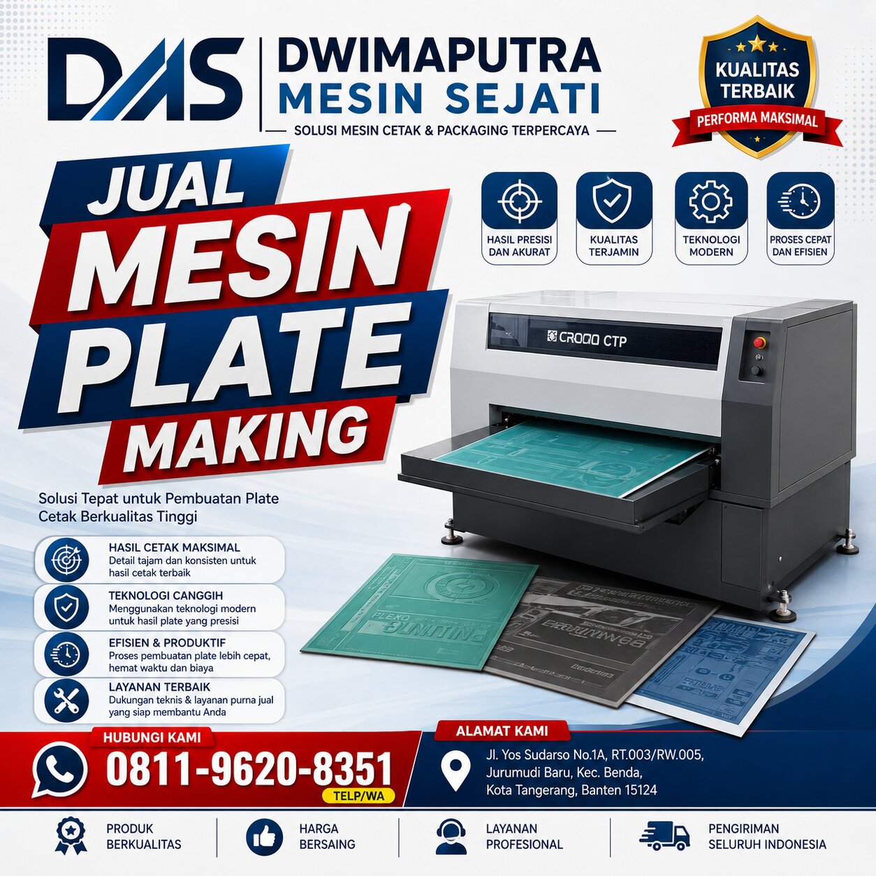 Jual Mesin Plate Making