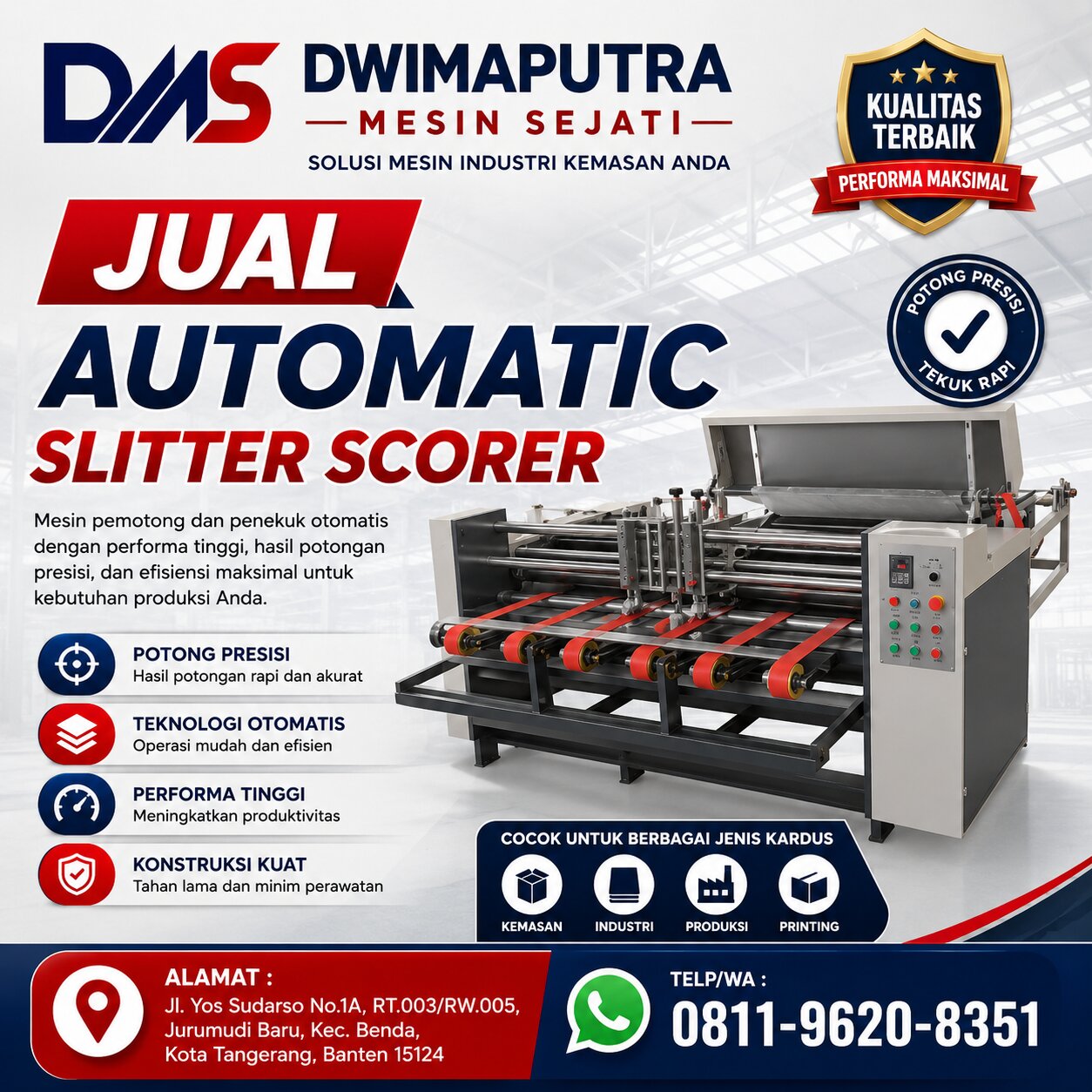 Jual Automatic Slitter Scorer