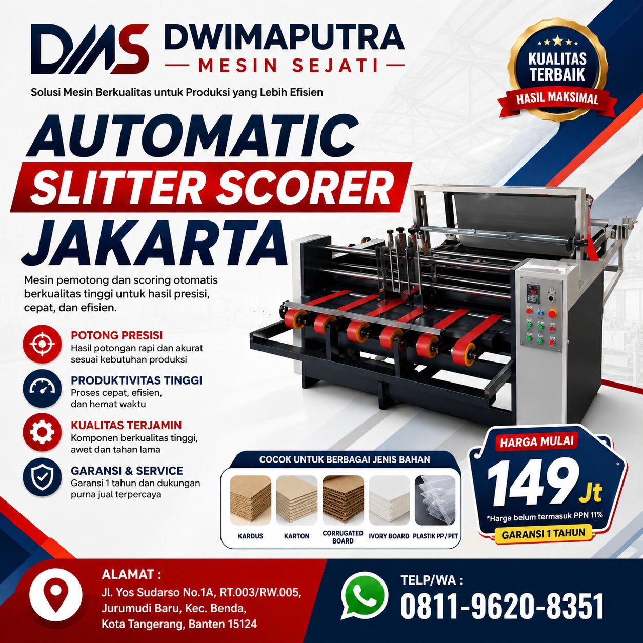 Automatic Slitter Scorer Jakarta