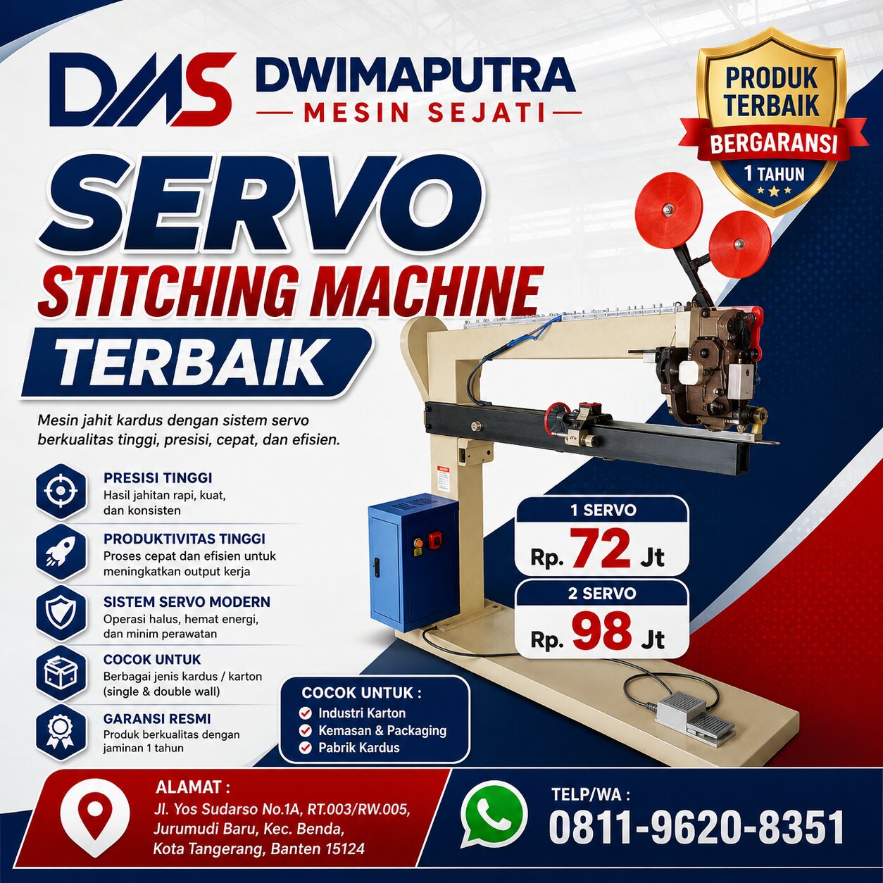 Servo Stitching Machine Terbaik