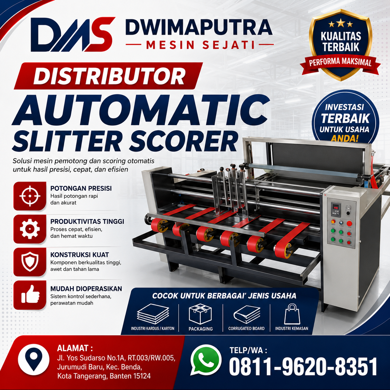 Distributor Automatic Slitter Scorer