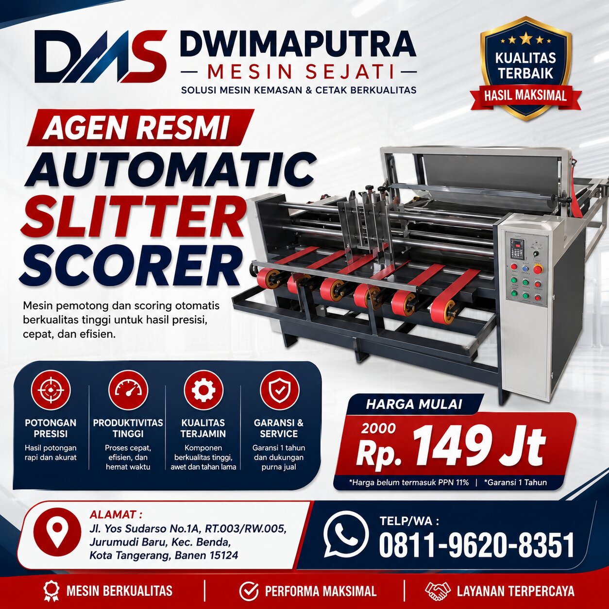 Agen Resmi Automatic Slitter