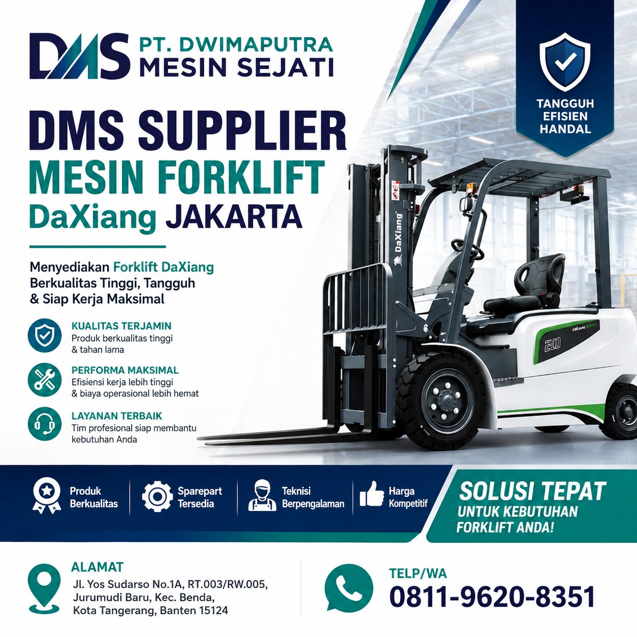 DMS Supplier Mesin Forklift DaXiang