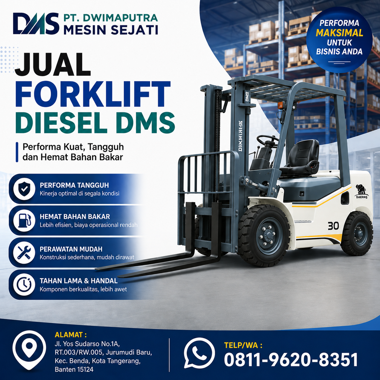 Jual Forklift Diesel DMS