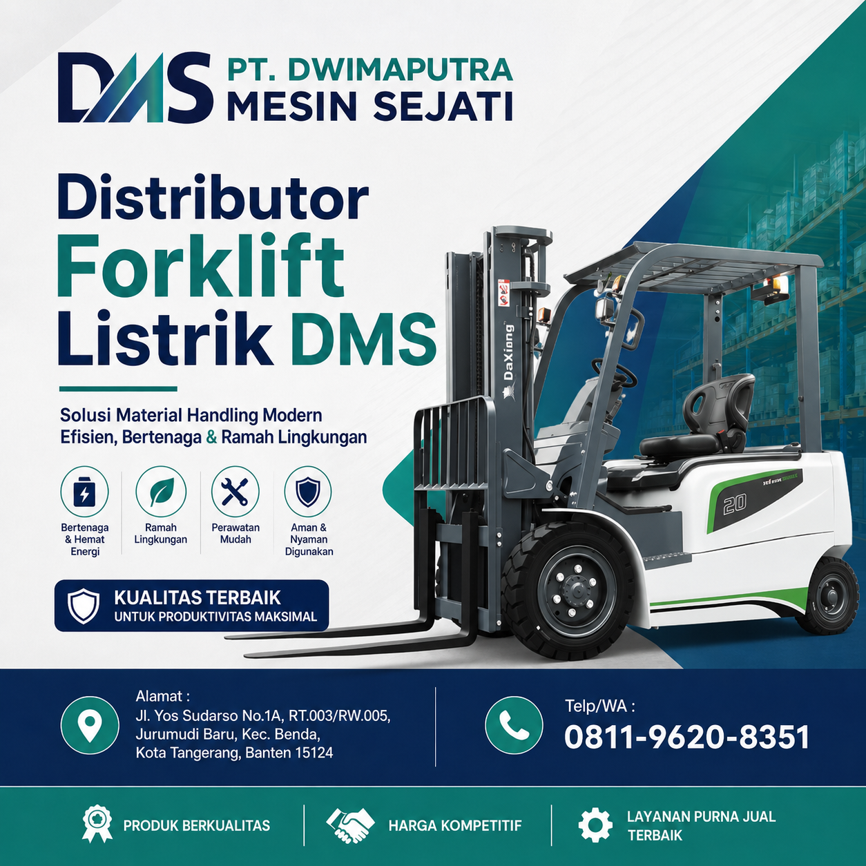Distributor Forklift Listrik DMS