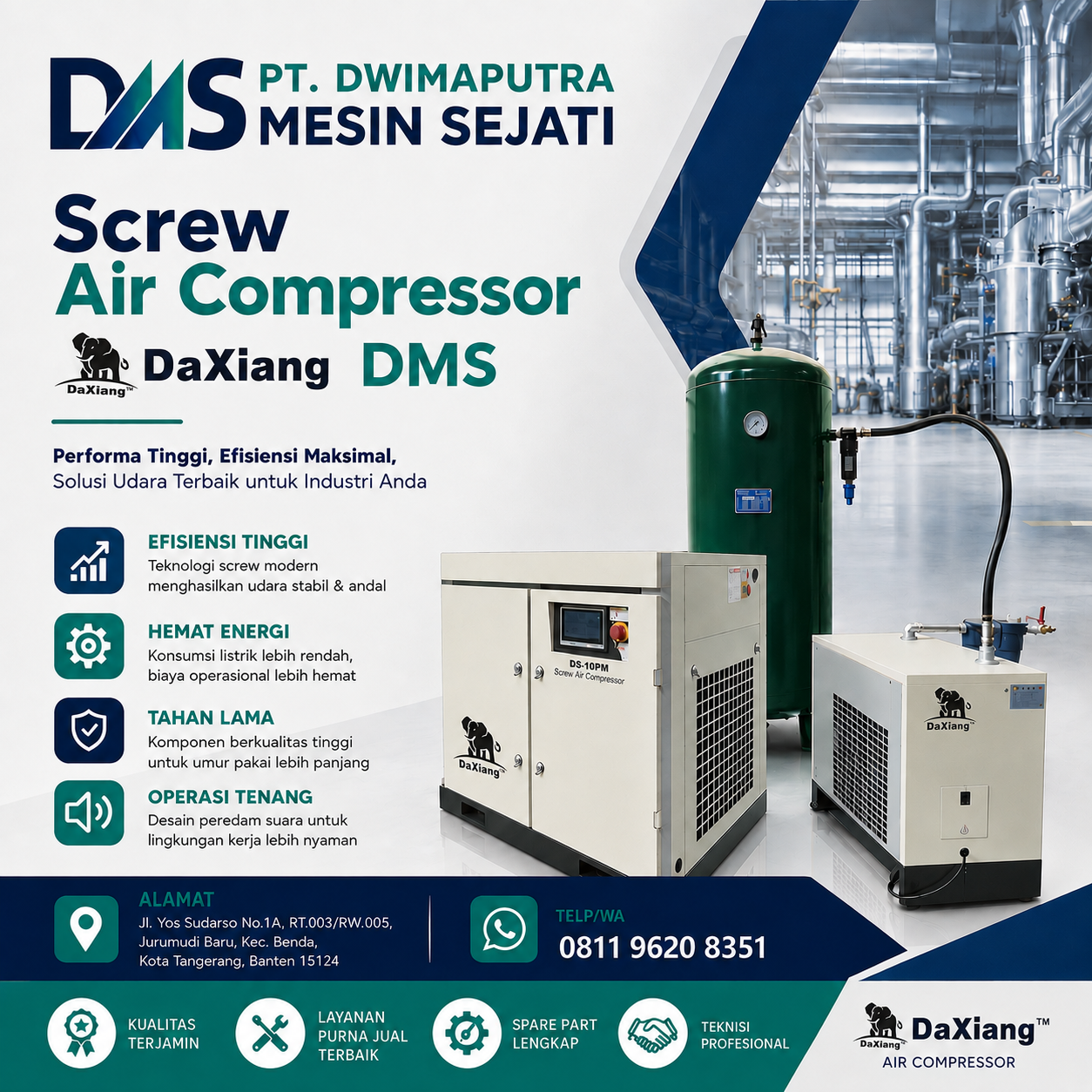 Screw Air Compressor DaXiang DMS