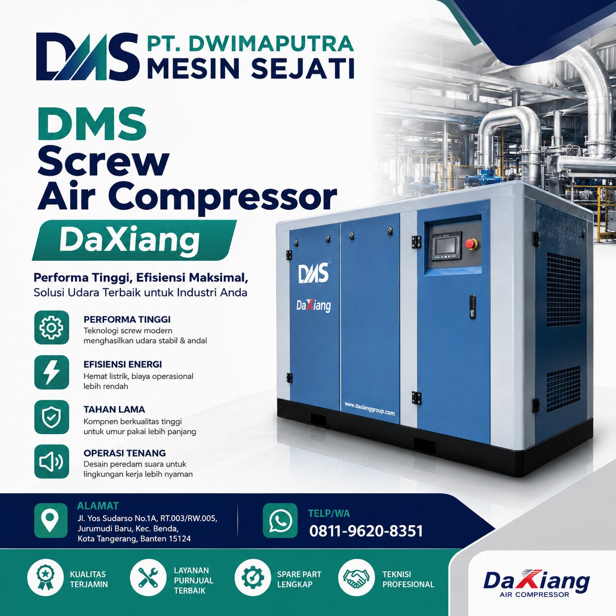 DMS Screw Air Compressor DaXiang