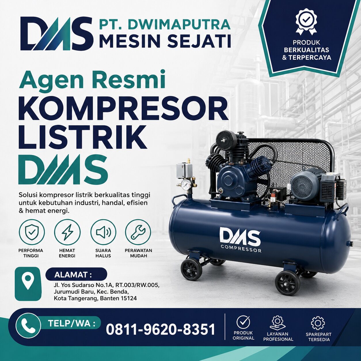 Agen Resmi Kompresor Listrik DMS