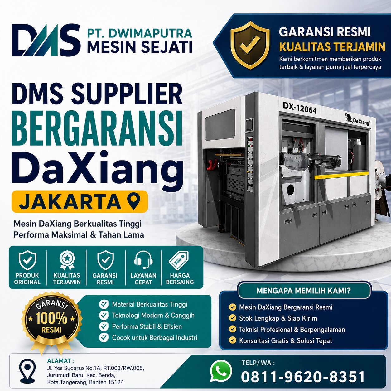 DMS Supplier Bergaransi DaXiang