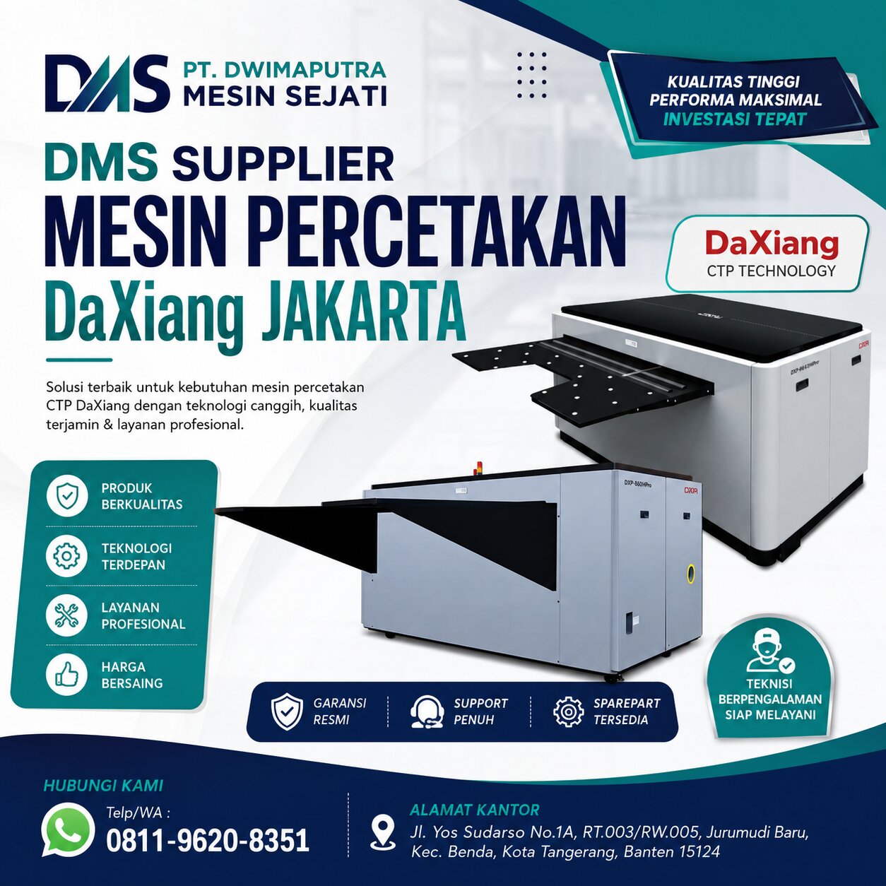 DMS Supplier Mesin Percetakan