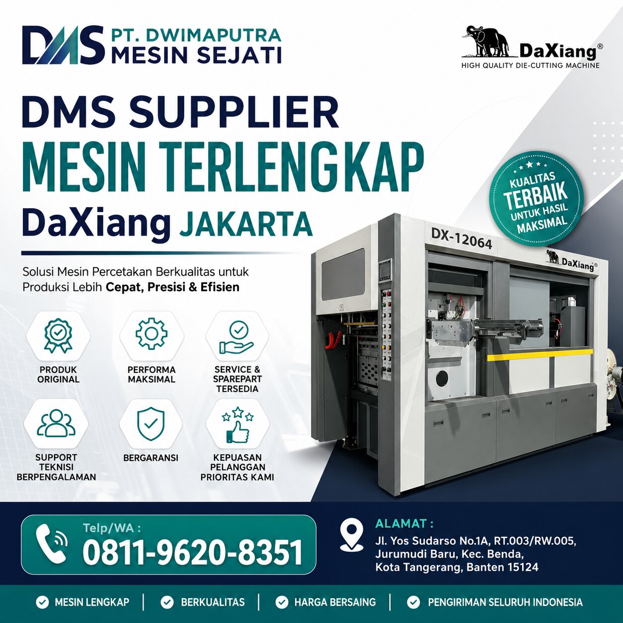 DMS Supplier Mesin Terlengkap DaXiang