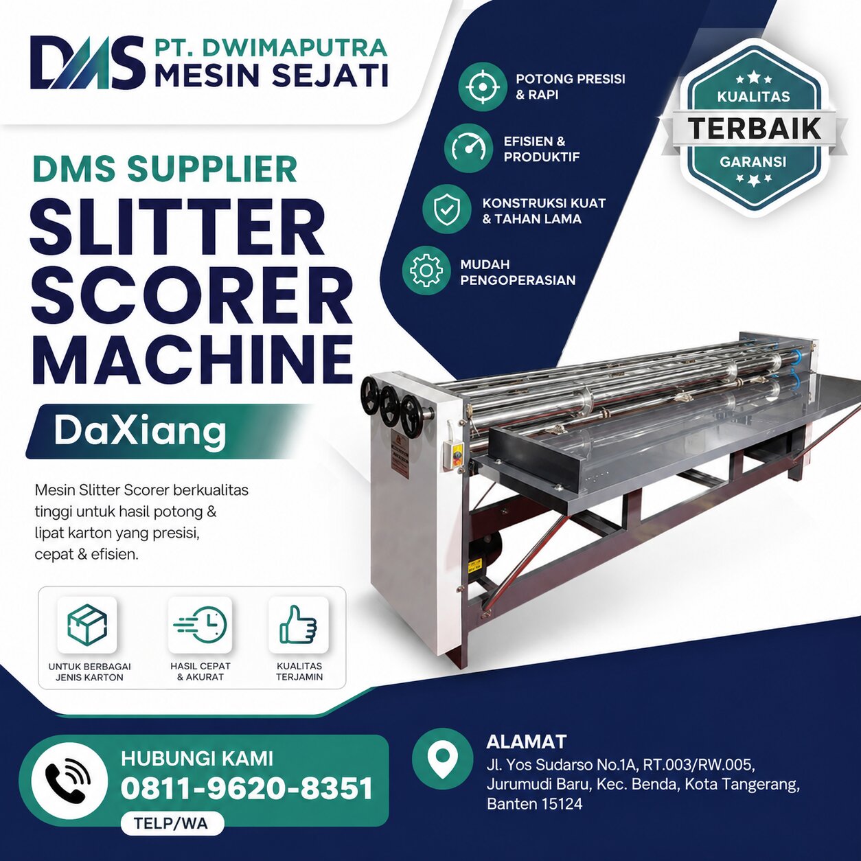DMS Supplier Slitter Scorer Machine