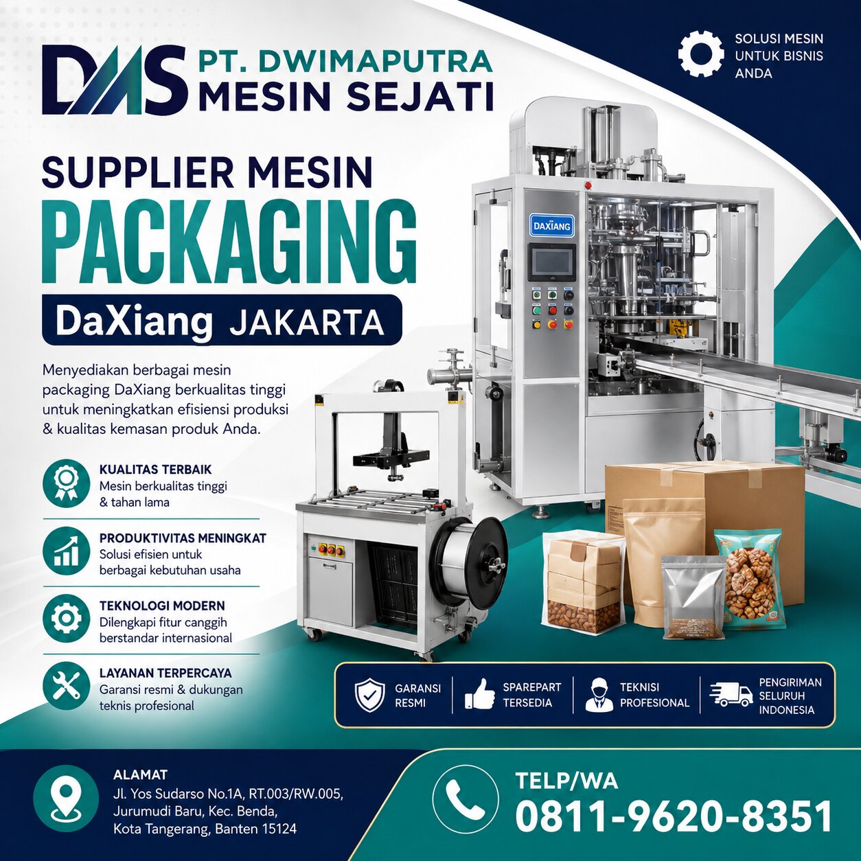 DMS Supplier Mesin Packaging DaXiang