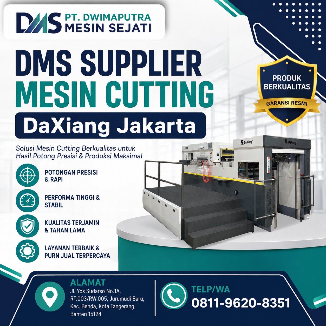 DMS Supplier Mesin Cutting DaXiang