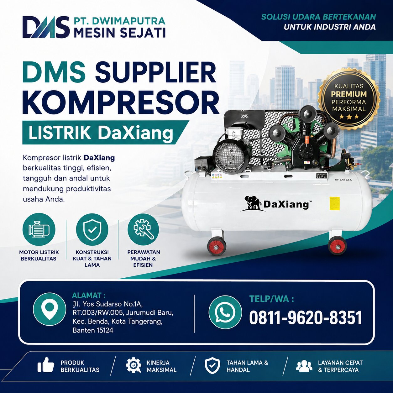DMS Supplier Kompresor Listrik DaXiang