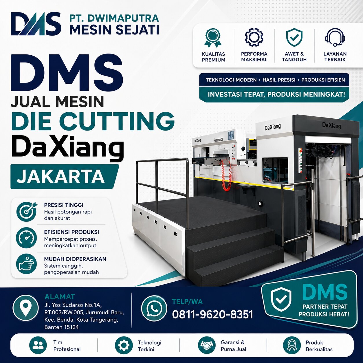 DMS Jual Mesin Die Cutting DaXiang